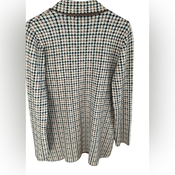 NWT Marled Double Breasted Plaid Blazer Size Medium - Picture 2 of 8